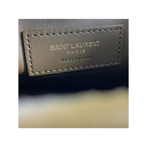 Saint Laurent 'Niki' Tan Suede Ysl Crossbody Bag - Picture 12 of 12